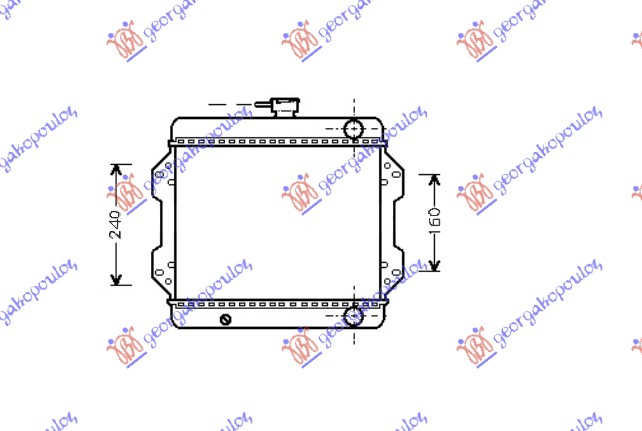 Suzuki jeep (sj410) samurai 79-88 HLADNJAK MOTORA 1.0CC (30x38)