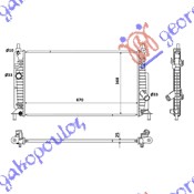 Mazda 3 sdn-h/b 2008-2013 (bl/bk) HLADNJAK MOTORA 2.2 CiTD (67x36.5) (NISSENS)