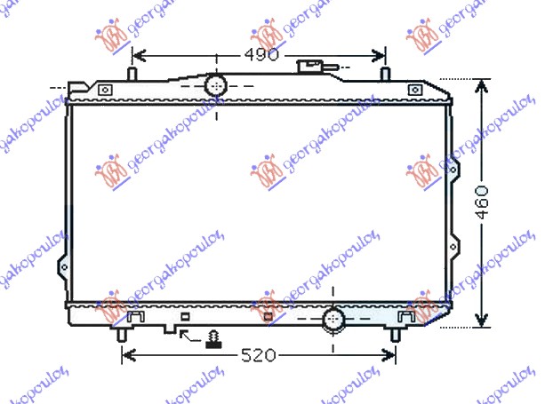 Kia cerato 04-09 HLAD 1.6i-16V +/-A/C (x37.5x67x16) 06-09