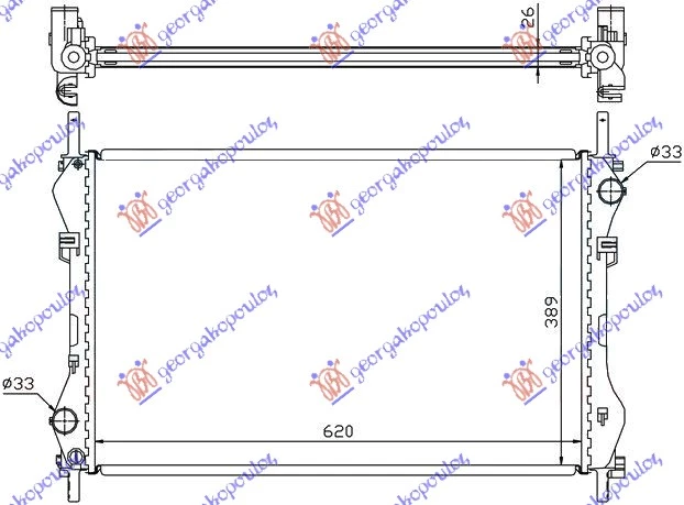 Ford transit 00-06 HLAD MOTORA 2.4 TD-TDi -AC (62x40x26)