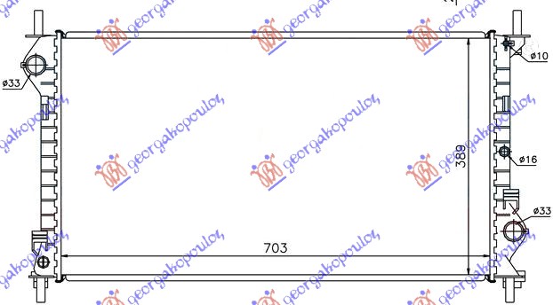 Ford transit connect 03-10 HLADNJAK 1.8i16V I TDCI +A/C(70.3x38.9)