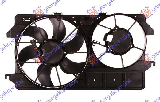 Ford transit connect 03-10 VENTILATOR (DUPLI/1MOTOR) 1.8BEN-DIZ