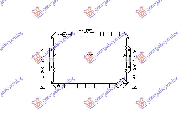 Mitsubishi p/u l200 87-92 HLAD.MOTORA 2.5 T.DIZEL+/-A/C(40x60)