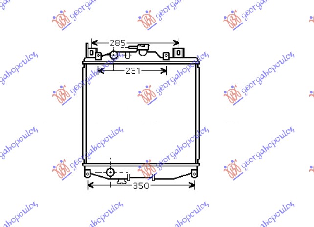 Suzuki swift h/b 90-92 HLADNJAK MOTORA 1.0i 16V (35x36) (KOYO)