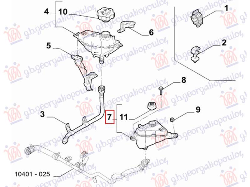 Alfa romeo stelvio 2016- (949) POSUDA ZA ANTIFRIZ (2.2L) (ORIGINALNI)
