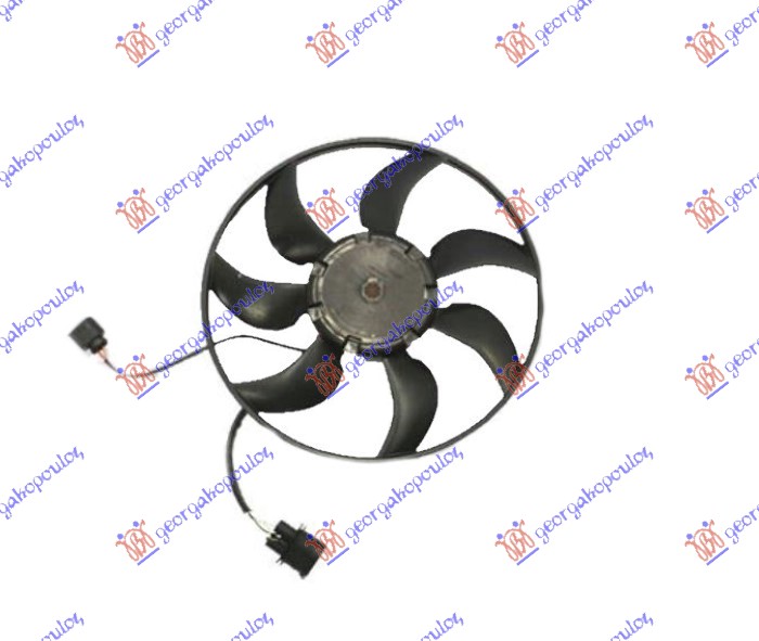 Audi a3 3d/sportback 12-16 VENTILATOR (MOTOR+ELISA) (370mm) (300W)