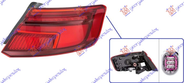 Audi a3 3d/sportback 16- STOP LAMPA SPOLJASNJA LED DYNAMIC (SPORTBACK) (HELLA)