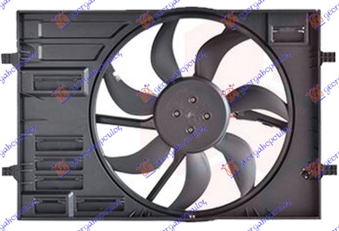 Seat tarraco 18- VENTILATOR KOMPLET (BENZIN/DIZEL) (445mm) (4 PIN)