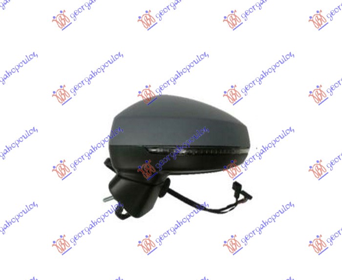 Audi a3 3d/sportback 2016-2020 (8v1/8vk/8va/8vf) RETROVIZOR ELEKTRICNI SA GREJACEM PM (MIGAVAC) (MRTAV UGAO) (ASFERICNO STAKLO)