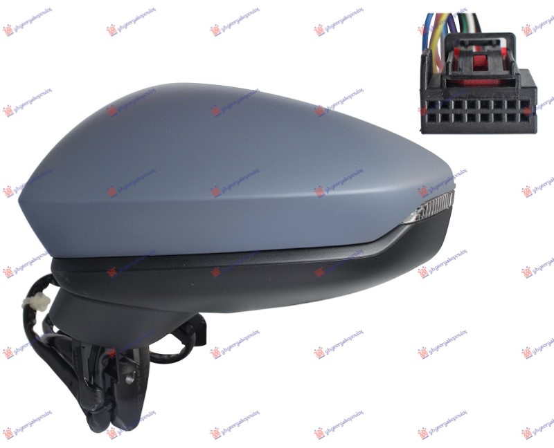 Audi a3 2020-2024 (8ys/8ym) RETROVIZOR ELEKTRICNI SA GREJACEM PM (ELEKTRO-SKLPIV) (MEMORIJA) (MIGAVAC LED) (14 PIN) (A KVALITET) (ASFERICNO STAKLO)