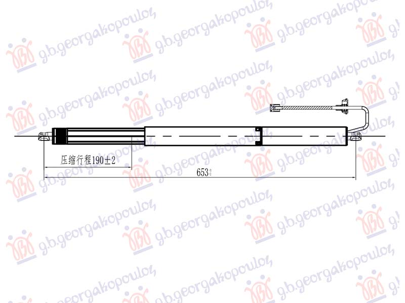Audi q8 2018-2023 (4mn/4mt) AMORTIZER GEPEK VRATA ELEKTRICNI