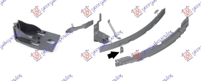 Bmw x5 (f15) 13-18 NOSAC SINE PREDNJEG BRANIKA PLASTICNI