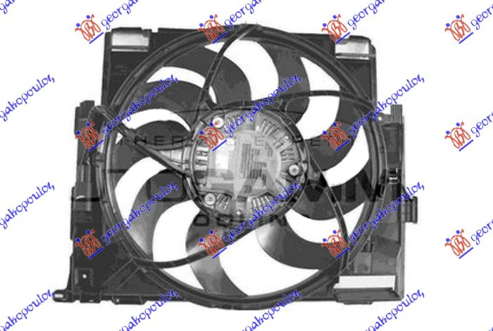 Bmw series 1 (f21/20) 3/5d 15-19 VENTILATOR KOMPLET 1.5 BENZIN (495mm)