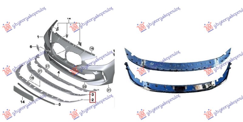 Bmw series 1 2019-2024 (f40) SPOJLER PREDNJEG BRANIKA (SET 2 KOM) (M-SPORT)