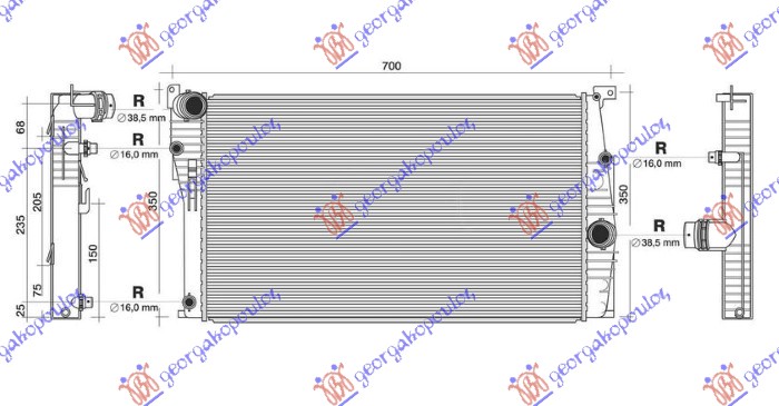 Bmw series 3 (f30/f31) sdn/s.w. 12-14 HLAD. MOT. 3.0 (330d) AUTO 60x33 3 CEVI