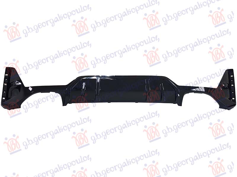 Bmw series 3 sdn/s.w. 2022- (g20/g21) SPOJLER ZADNJEG BRANIKA SJAJ-CRNI (2 PDC SENZORA) (2 KOCKASTA OTVORA ZA IZDUVNE CEVI) (SEDAN/G20) (M-SPORT/M340I)