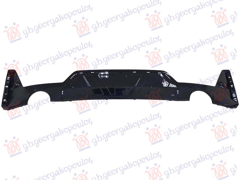 Bmw series 3 sdn/s.w. 2022- (g20/g21) SPOJLER ZADNJEG BRANIKA SJAJ-CRNI (2 PDC SENZORA) (2 OKRUGLA OTVORA ZA IZDUVNE CEVI) (SEDAN/G20) (M-PERFORMANCE/330i)