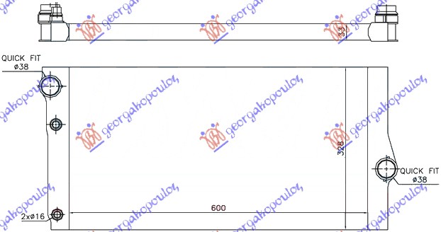 Bmw series 5 (f10/11) 10-13 HLAD MOT.2.0-4.0 Di (T.D) (60x33x3.2)