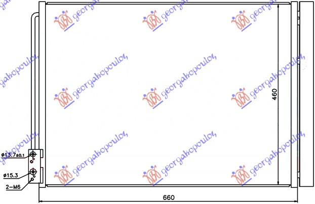 Bmw series 5 (f10/11) 10-13 HL.KLIME BEN/DIZ &GT/F07 625x47 BEHR TIP