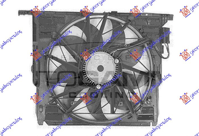 Bmw series 5 (f10/11) 10-13 VENTILATOR 4.4BEN 2.0-3.0DIZ 480mm 3PIN