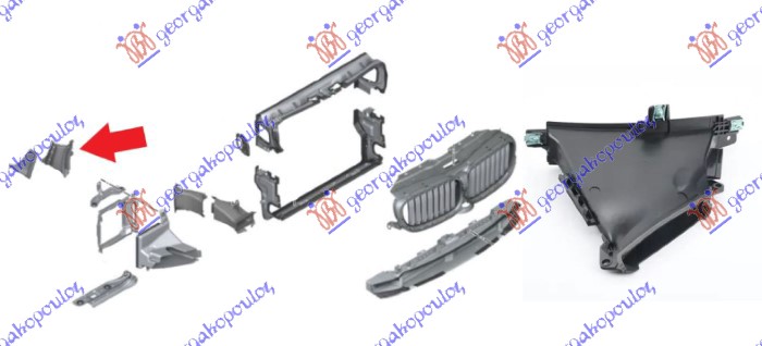 Bmw series 5 (g30/g31) 16- USMERIVAC VAZDUHA BLATOBRANA UNUTRASNJI