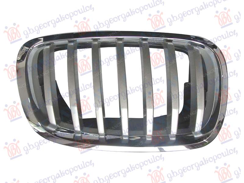 Bmw x6 2008-2014 (e71/e72) PVC MASKA SREBRNA (HROM OKVIR) (& M50) 2012-