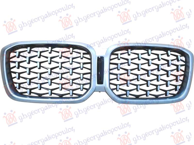 Bmw x4 2022- (g02) PVC MASKA CRNA (MREZA) (HROM LAJSNA I OKVIR)