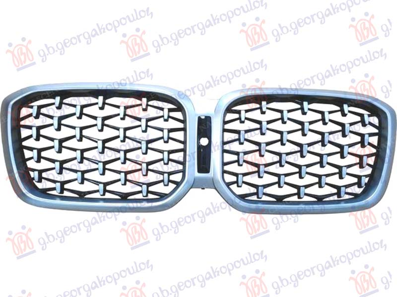 Bmw x4 2022- (g02) PVC MASKA CRNA (MREZA) (KAMERA) (HROM LAJSNA I OKVIR)