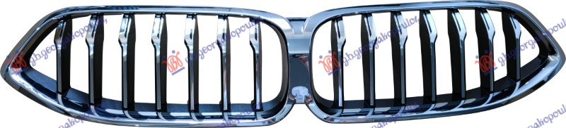 Bmw series 8 2018- (g15/g16/g14/f91/f92) PVC MASKA HROM/HROM/CRNA (BEZ KAMERE)