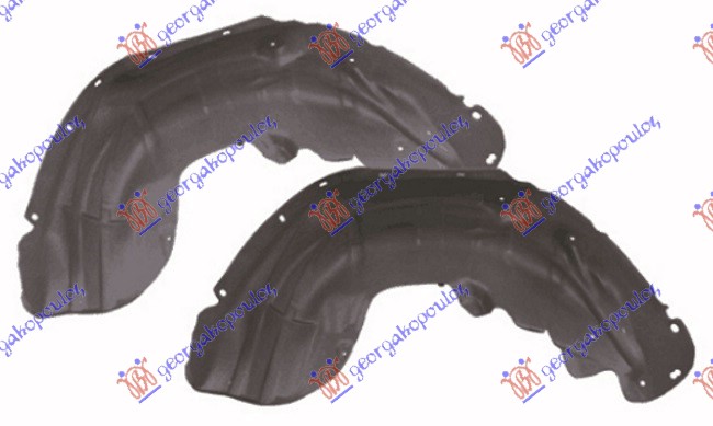 Jeep grand cherokee 14-17 ZADNJE POTKRILO PLASTICNO