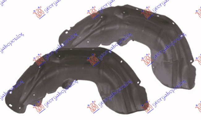 Jeep grand cherokee 14-17 ZADNJE POTKRILO PLASTICNO