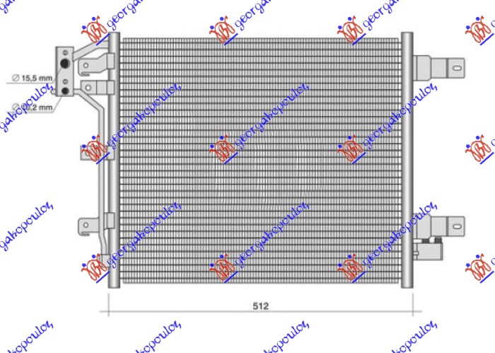 Jeep wrangler 2/4d 07-18 HLAD. KLIME 3.6-3.8 BEN (470x450x16) 12-