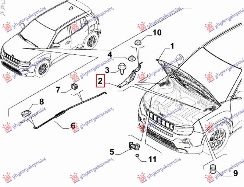 Jeep avenger 2022- (j2) MAKAZE HAUBE (O)