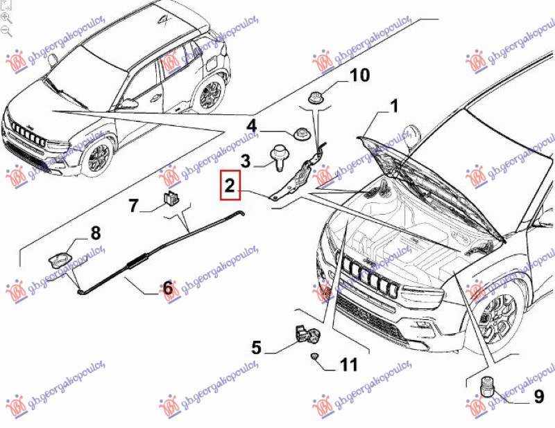 Jeep avenger 2022- (j2) MAKAZE HAUBE (O)