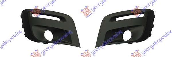 Citroen berlingo 2015-2019 (b9) RESETKA PREDNJEG BRANIKA (SA MAGLENKOM & LED DNEVNIM SVETLOM) (SET)