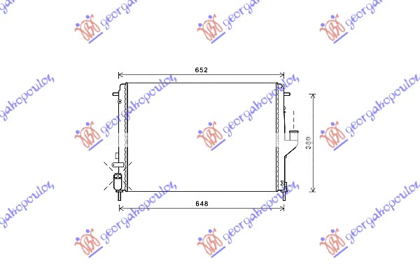 HLADNJAK MOTORA BENZIN/DIZEL (58x41)