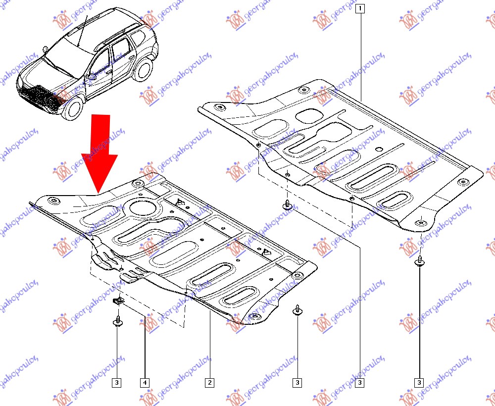 ZASTITA MOTORA PLASTICNA (2WD)