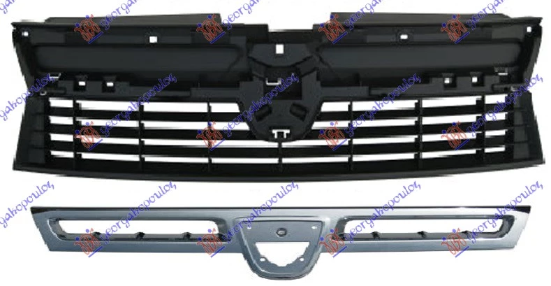 Dacia duster 10-17 PVC MASKA SA HROM LAJSNOM -13