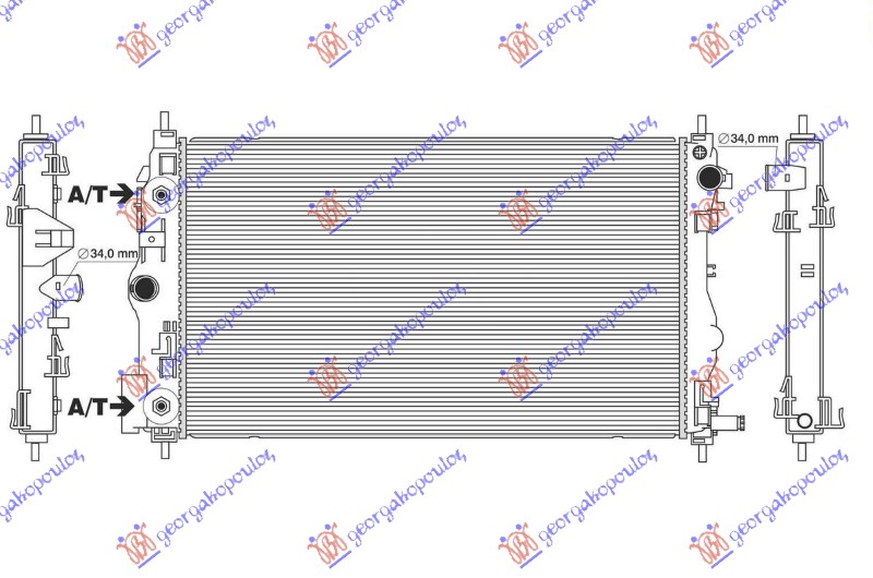 Chevrolet cruze 09-13 HLADNJAK MOTORA 2.0 DIZEL (AUTOMATSKI) (+/-AC) (680x415)