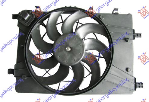 Chevrolet cruze 09-13 VENTILATOR KOMPLET 1.6-1.8 BENZIN (4PIN)