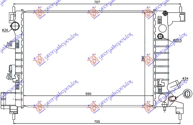 Chevrolet aveo sdn-h/b 12- HLAD MOTORA 1.2i-1.4i (55x39.6x17)