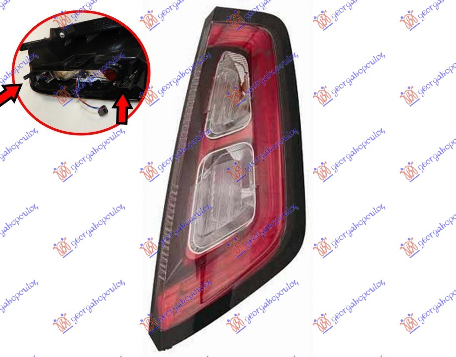 Fiat punto evo 09-12 STOP LAMPA SPORT CRNI OKVIR