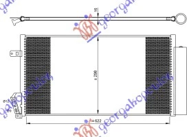 Fiat doblo 09-15 HLADNJAK KLIME DIZEL (63x30)