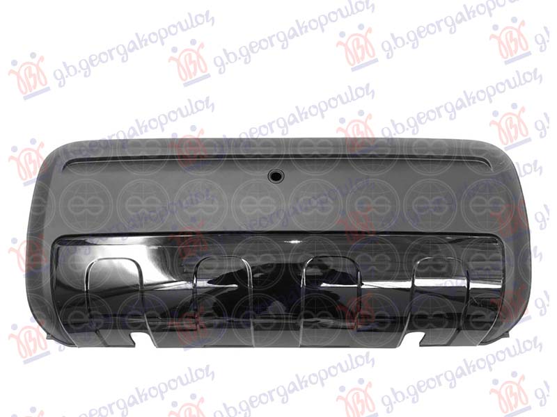 Fiat panda new 2012- (312/319) LAJSNA ZADNJEG BRANIKA (sa rupom za parking senzor) (SJAJ-CRNA POKLOPAC) (SPORT)