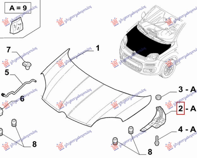 Fiat panda new 12- MAKAZE HAUBE (O)