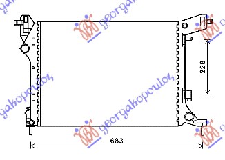 Fiat 500 l 12-17 HLADNJAK MOTORA 1.4i-16V (53.8x41.2x14)