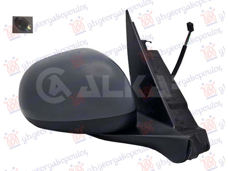 Fiat 500 l 2012-2017 (351/352) RETROVIZOR ELEKTRICNI SA GREJACEM PM (ELEKTRO-SKLOPIV) (SENZOR) (SVETLO) (KONVEKSNO STAKLO) (10 PIN)