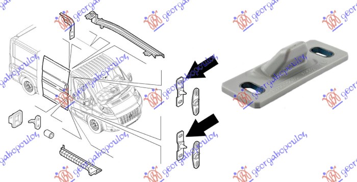 Fiat ducato 14-20 GRANICNIK KLIZNIH VRATA