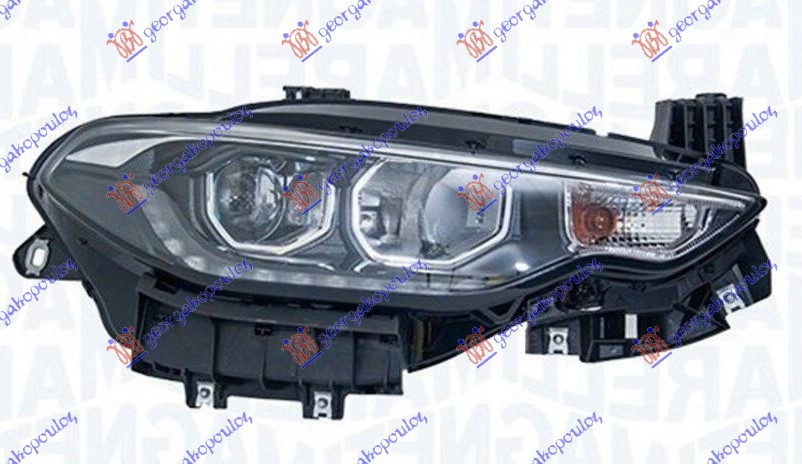 Fiat tipo 16-21 FAR ELEKTR (H7/H7) SA LED DNE SVE (MARE