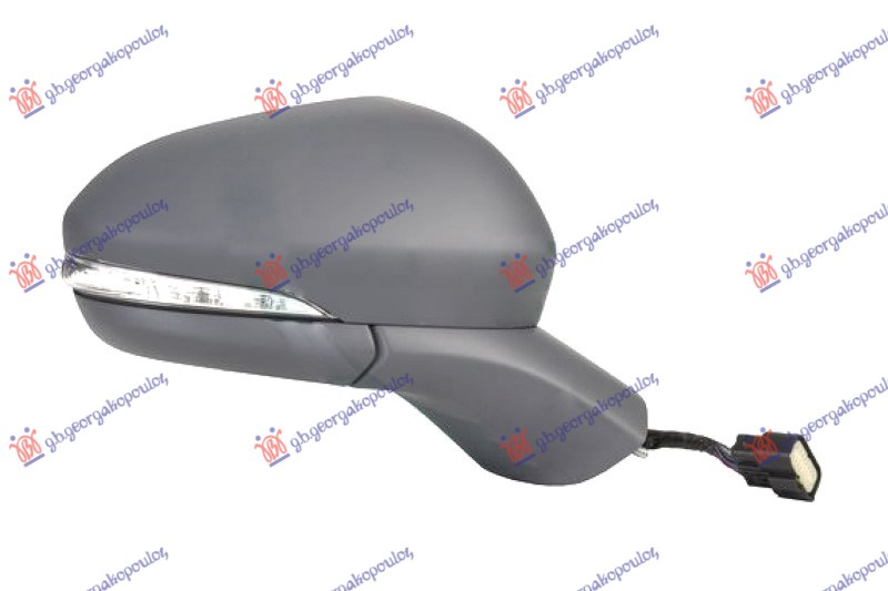 Ford mondeo 2014-2019 (ce/cf) RETROVIZOR ELEKTRICNI SA GREJACEM PM (MIGAVAC) (ASFERICNO STAKLO)